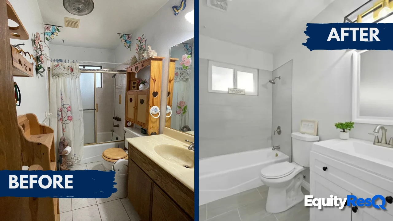 Before and after renovation