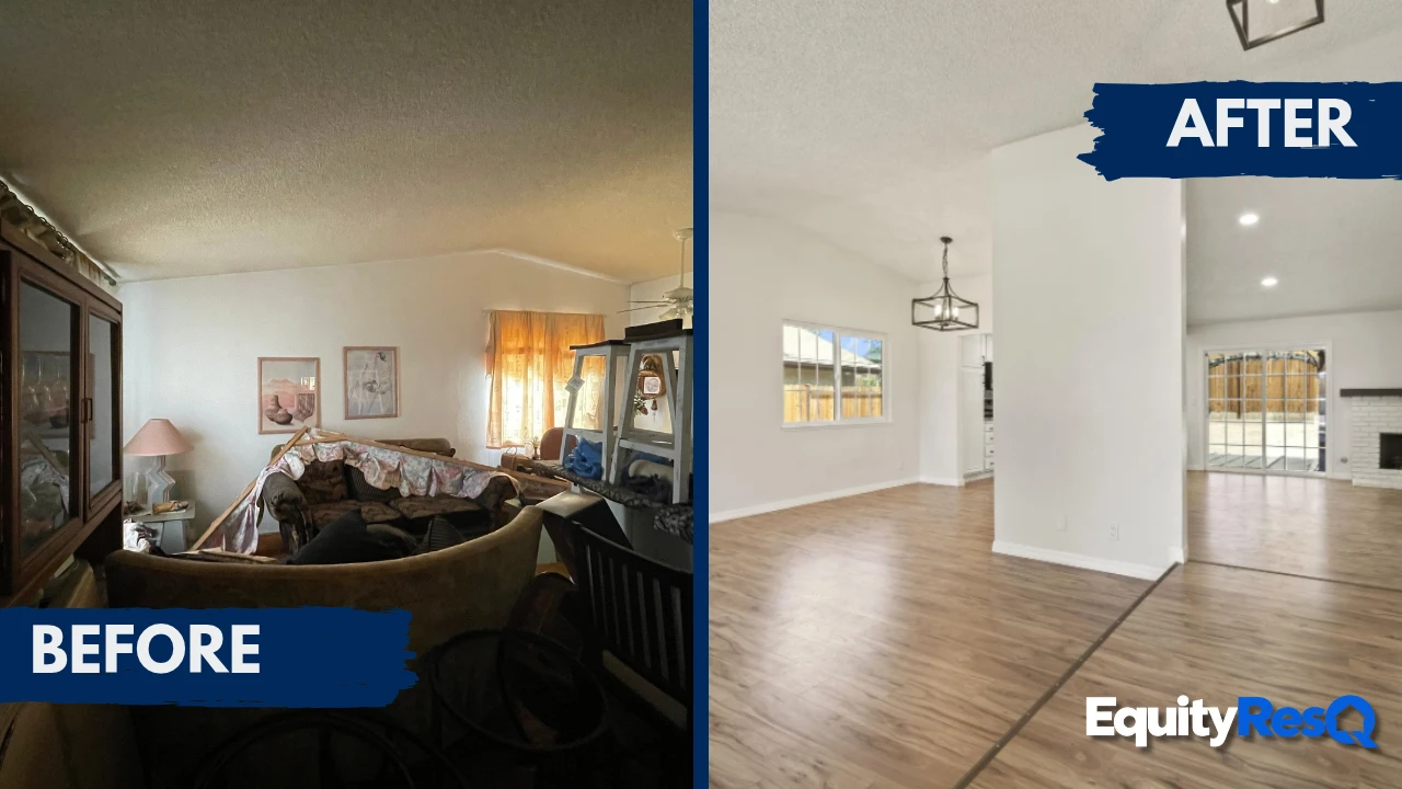 Before and after renovation